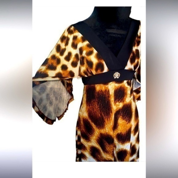 Roberto Cavalli leopard 🐆 print dress NWT - Picture 1 of 14